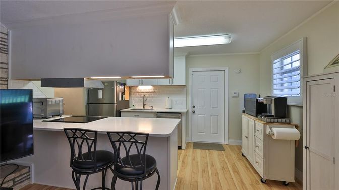 Interior, Kitchen, Wood Texture Flooring