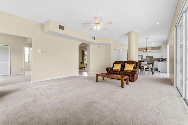 Dining room, Interior, Kitchen, Living room, Pendant Lights, Recessed Lighting