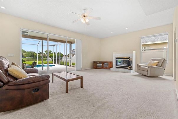 Fireplace, Interior, Living room, Recessed Lighting
