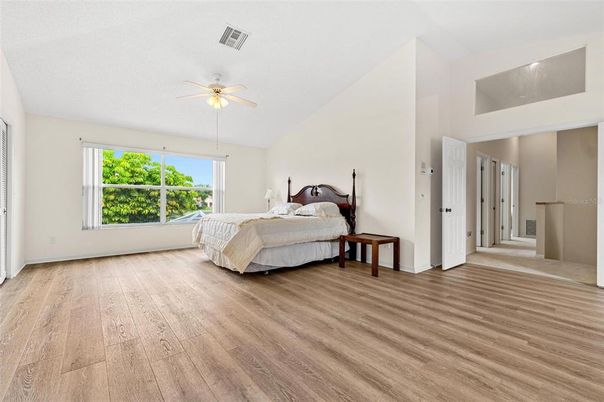 Bedroom, Interior, Wood Texture Flooring