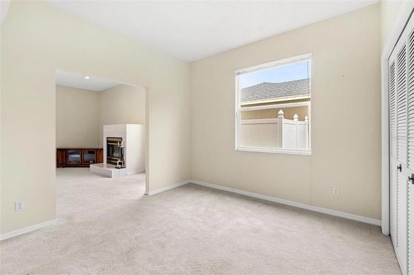 Empty room, Fireplace, Interior