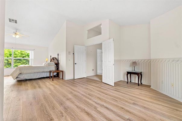 Bedroom, Interior, Wood Texture Flooring