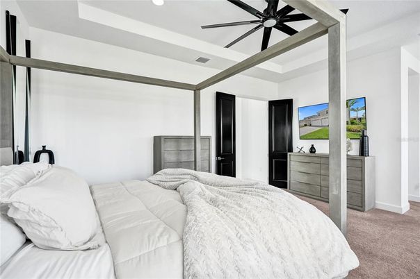 Bedroom, Interior, Recessed Lighting