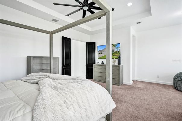 Bedroom, Interior, Recessed Lighting