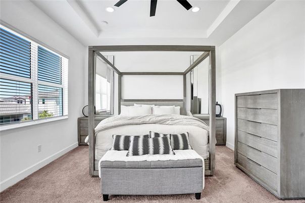 Bedroom, Interior, Recessed Lighting