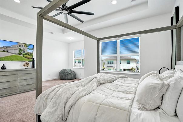 Bedroom, Interior, Recessed Lighting