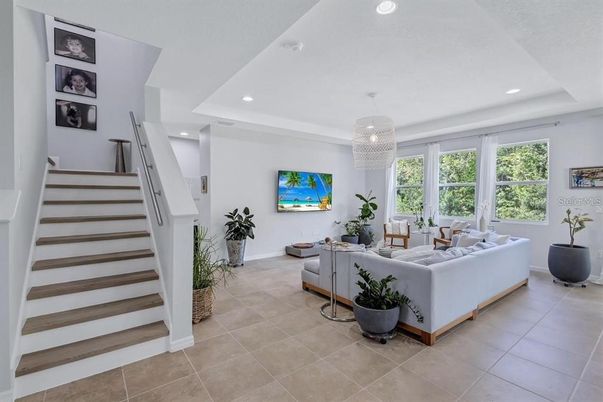 Interior, Living room, Recessed Lighting