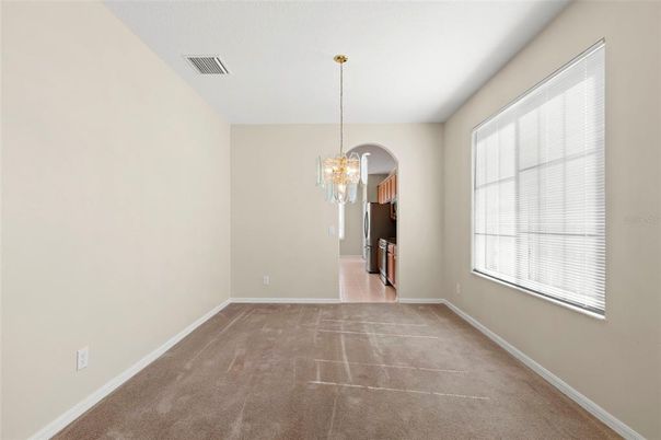 Chandelier, Empty room, Interior
