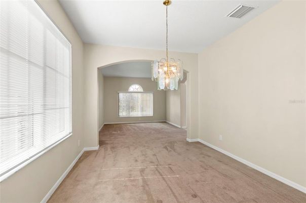 Chandelier, Empty room, Interior