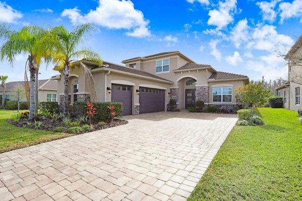Attached, Backyard, Exterior, Facade, Mediterranean