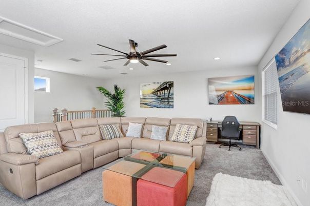 Home Office, Interior, Living room, Recessed Lighting