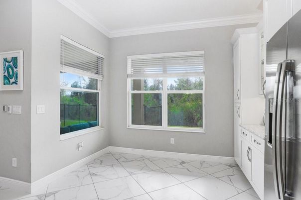 Interior, Kitchen, Marble, Stainless Steel Appliances
