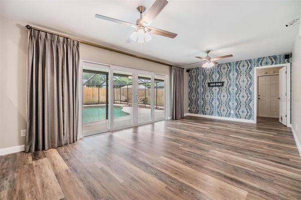 Empty room, Interior, Wood Texture Flooring