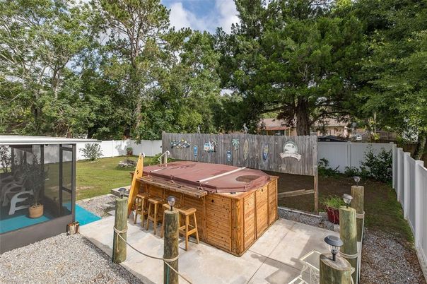 Backyard, Exterior, Hot Tub