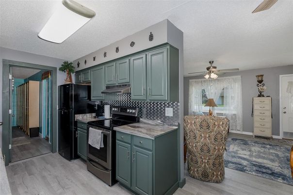 Interior, Kitchen, Wood Texture Flooring