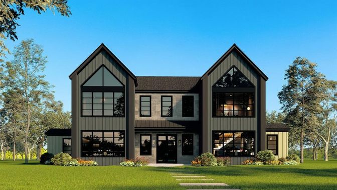 Backyard, Exterior, Facade, Farmhouse