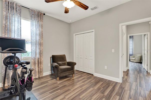 Fitness Equipment, Interior, Wood Texture Flooring