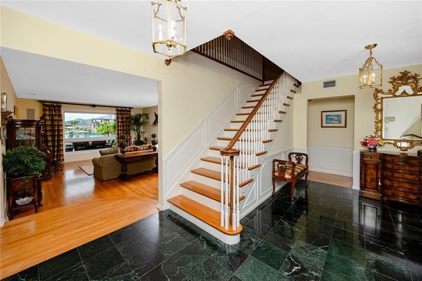 Interior, Marble, Pendant Lights, Wood Texture Flooring