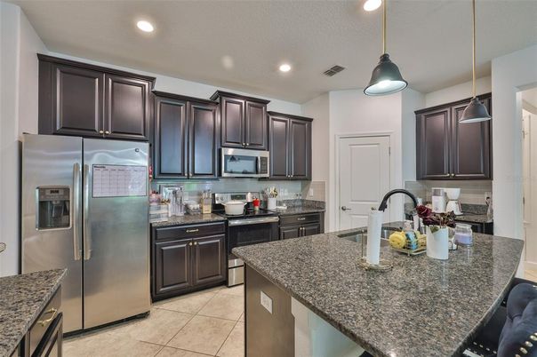 Interior, Kitchen, Pendant Lights, Recessed Lighting, Stainless Steel Appliances