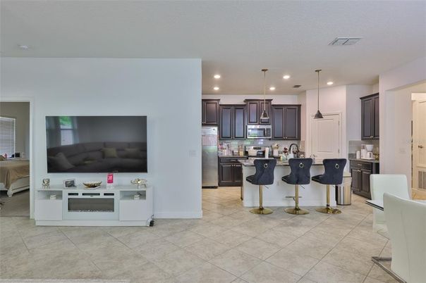 Interior, Kitchen, Pendant Lights, Recessed Lighting, Stainless Steel Appliances