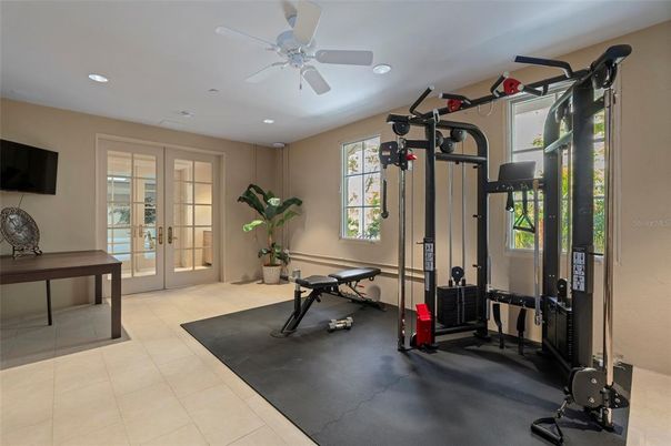 Fitness Equipment, Interior, Recessed Lighting