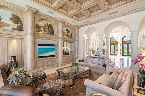 Interior, Living room, Recessed Lighting