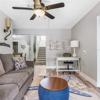 Home Office, Interior, Wood Texture Flooring