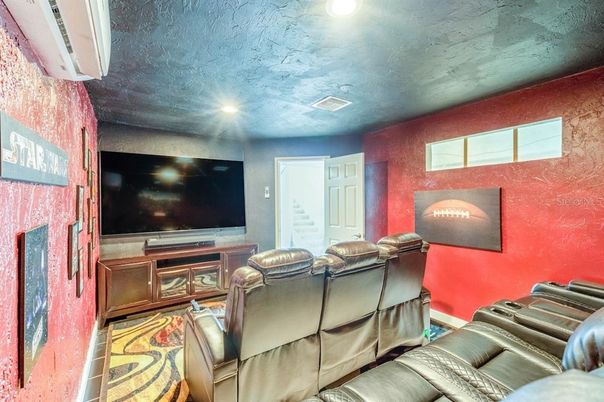 Home Theatre Room, Interior, Recessed Lighting, Theatre Room