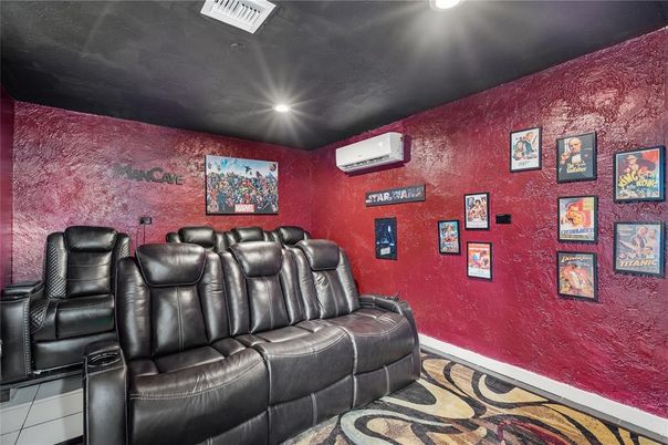 Home Theatre Room, Interior, Recessed Lighting, Theatre Room