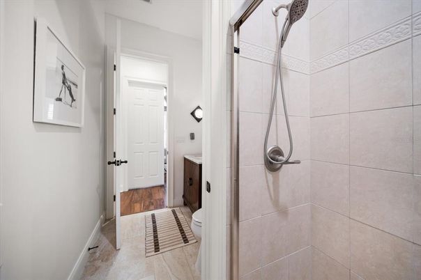Bathroom, Interior, Wood Texture Flooring