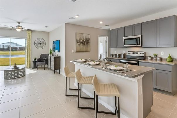 Interior, Kitchen, Recessed Lighting, Stainless Steel Appliances, Water