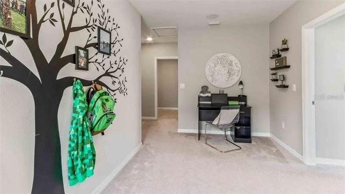 Home Office, Interior, Recessed Lighting