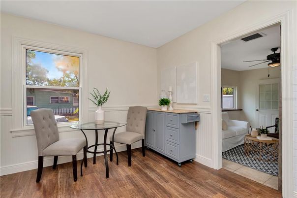 Dining room, Interior, Wood Texture Flooring