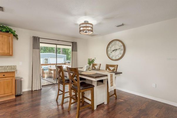 Dining room, Interior, Wood Texture Flooring
