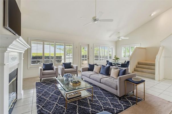 Dining room, Fireplace, Interior, Living room, Recessed Lighting