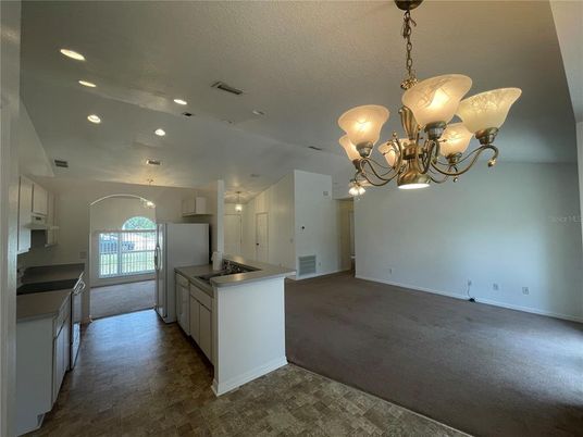 Chandelier, Interior, Kitchen, Recessed Lighting