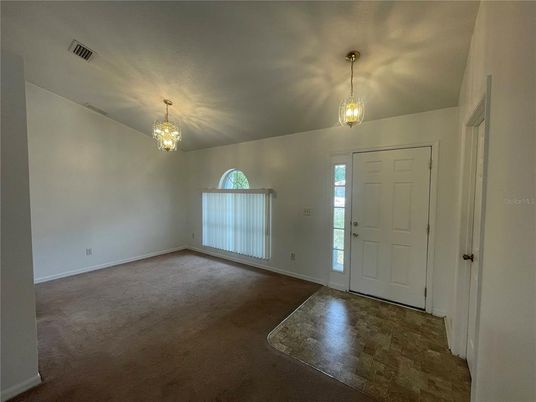 Chandelier, Empty room, Interior, Pendant Lights
