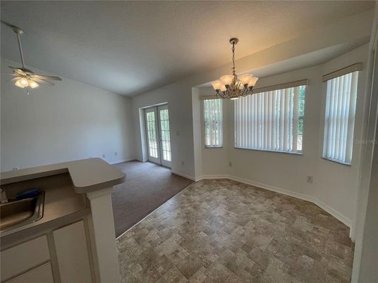 Chandelier, Empty room, Interior
