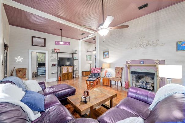 Fireplace, Interior, Living room, Wood Texture Flooring