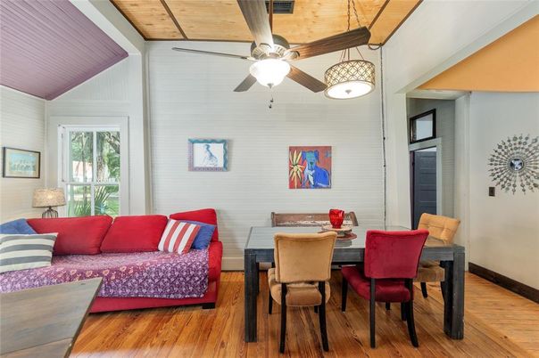 Dining room, Interior, Living room, Wooden Ceilings, Wood Texture Flooring