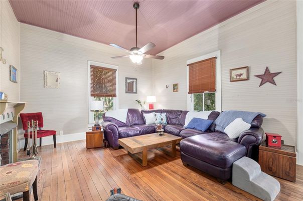 Fireplace, Interior, Living room, Wood Texture Flooring