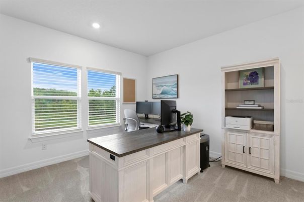 Home Office, Interior, Recessed Lighting