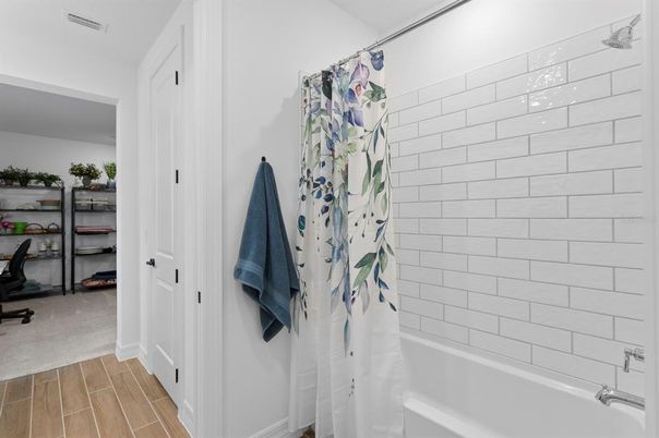 Bathroom, Interior, Walk-in Closets, Wood Texture Flooring