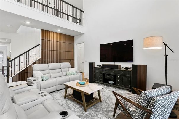 Interior, Living room, Recessed Lighting