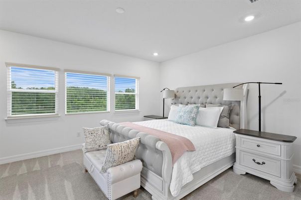 Bedroom, Interior, Recessed Lighting