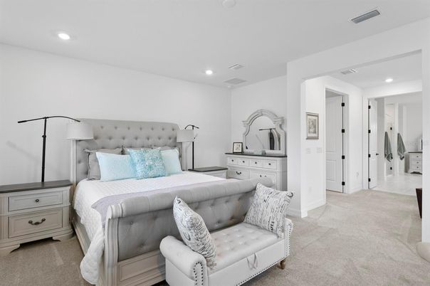 Bedroom, Interior, Recessed Lighting