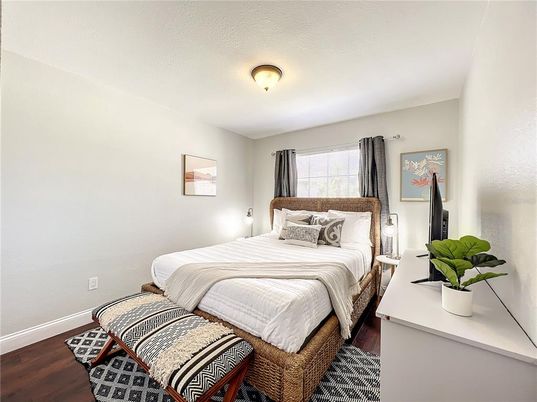 Bedroom, Interior, Wood Texture Flooring