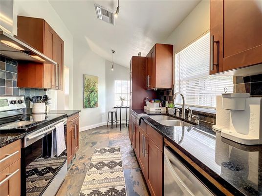 Interior, Kitchen, Pendant Lights, Stainless Steel Appliances