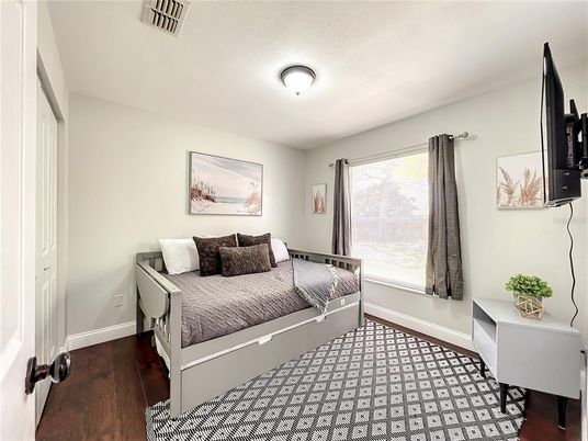 Bedroom, Interior, Wood Texture Flooring