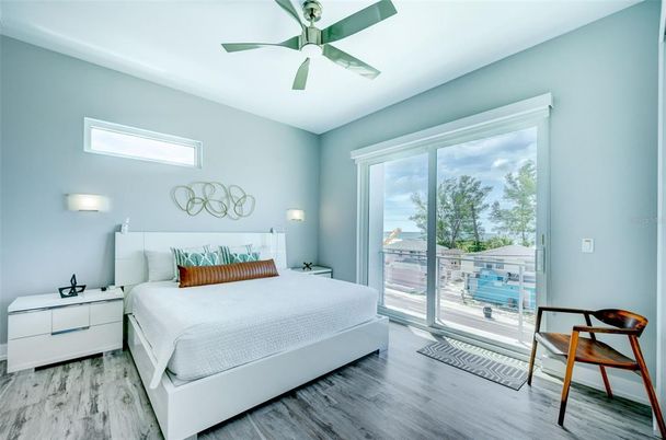 Bedroom, Interior, Water, Wood Texture Flooring
